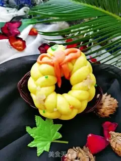 Make Christmas pumpkin ring step 20