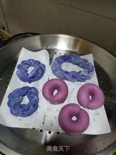 Make Purple donut buns step 4