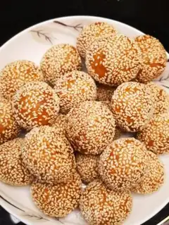 Make Red potato sesame ball step 13