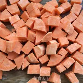 Make Sweet potato rice step 2