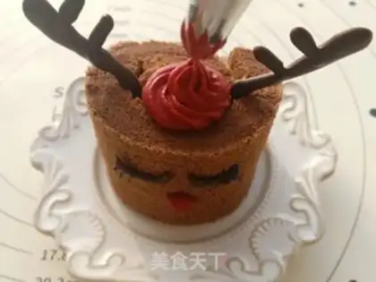 Make A moose cake roll step 14