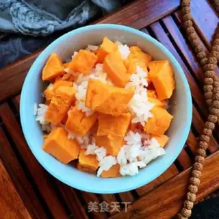 Make Sweet potato rice step 5