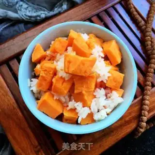 Make Sweet potato rice step 7