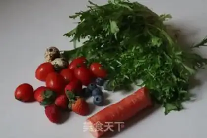 Make Christmas ring salad step 0