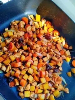 Make Five-coloured, nutritious chicken step 2