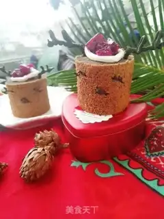 Make A moose cake roll step 23