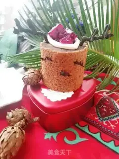Make A moose cake roll step 24