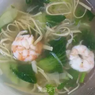 Make Shrimp oily fan soup step 7