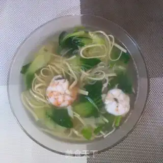 Make Shrimp oily fan soup step 8