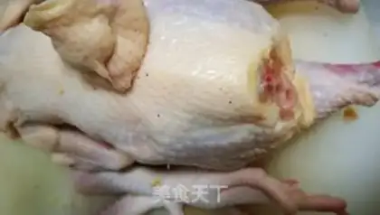 Make Christmas chicken step 1
