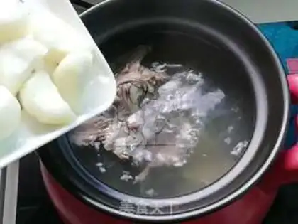 Make Horseshoe chicken shell soup step 4