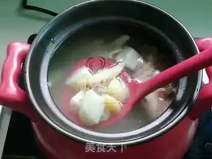 Make Horseshoe chicken shell soup step 7