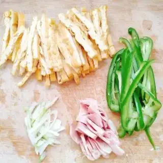 Make Pepper bean dry step 1
