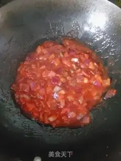 Make Shrimp ham pizza step 4