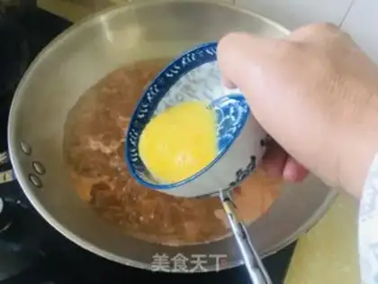 Make Ketchup, egg gravy soup step 5