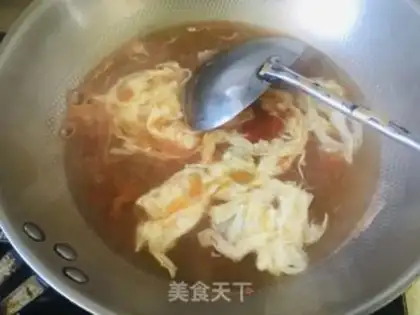 Make Ketchup, egg gravy soup step 6