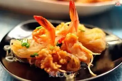 Make A garlic fan with a shrimp back step 10