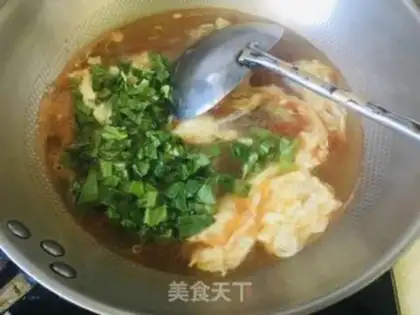 Make Ketchup, egg gravy soup step 7
