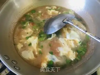 Make Ketchup, egg gravy soup step 8