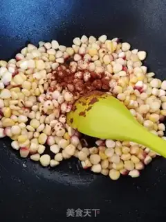 Make Routine corn grains step 2