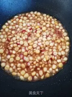 Make Routine corn grains step 3