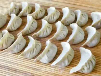 Make Pork dumplings step 13