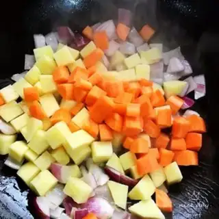 Make Curry and curry step 5