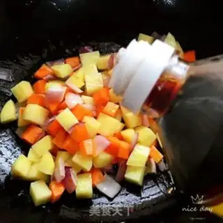 Make Curry and curry step 6