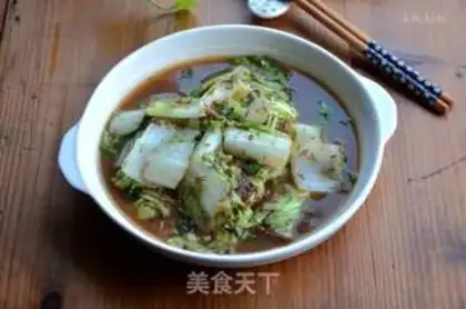 Make Shrimp sauce and cabbage step 6