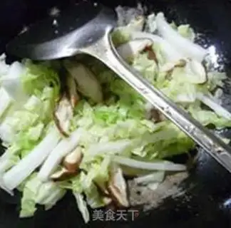 Make The mushrooms and the cabbage step 7
