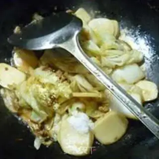 Make The meatloaf and the cabbage step 9