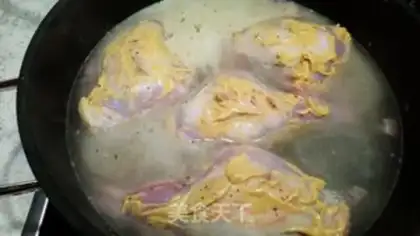 Make Dragon-earth mustard rabbit leg step 8