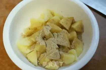 Make Air fried potatoes step 1