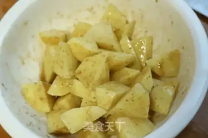 Make Air fried potatoes step 2
