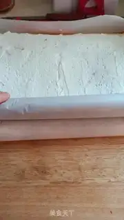 Make Orange Cake roll step 16