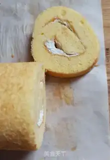 Make Orange Cake roll step 18