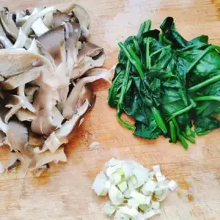 Make Mushroom spinach powder step 2