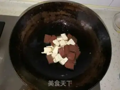 Make Hot and white tofu step 1