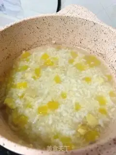 Make Pumpkin chestnut porridge step 5