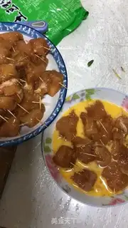 Make Homemade toothpick meat step 1