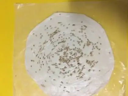 Make Sesame hand grabs cakes step 13