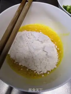 Make Onion egg burrito step 1