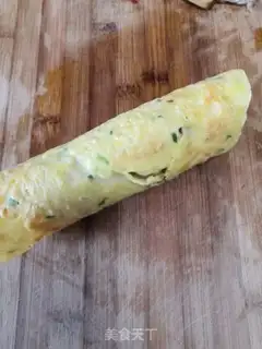 Make Onion egg burrito step 8
