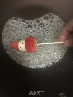 Make Strawberry Santa Sugar step 6