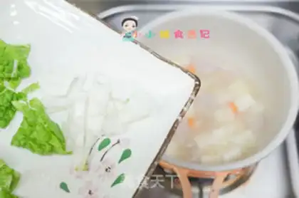 Make Tofu meatball soup step 4