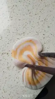 Make Double-coloured buns step 18
