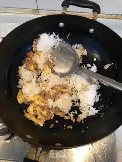 Make Chicken fried rice step 3