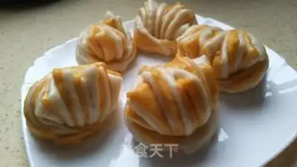 Make Double-coloured buns step 22