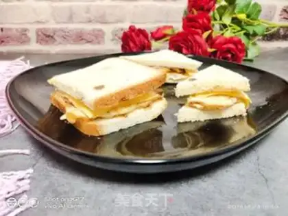 Make Egg ham sandwich step 3