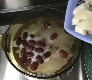 Make Peach geled with a silver ear soup step 6